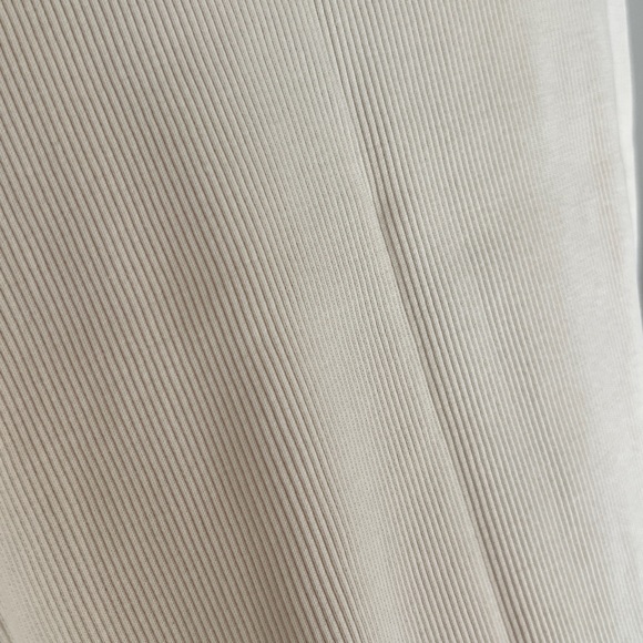 NWOT Ribbed Cream Bodycon Dress - Picture 5 of 8